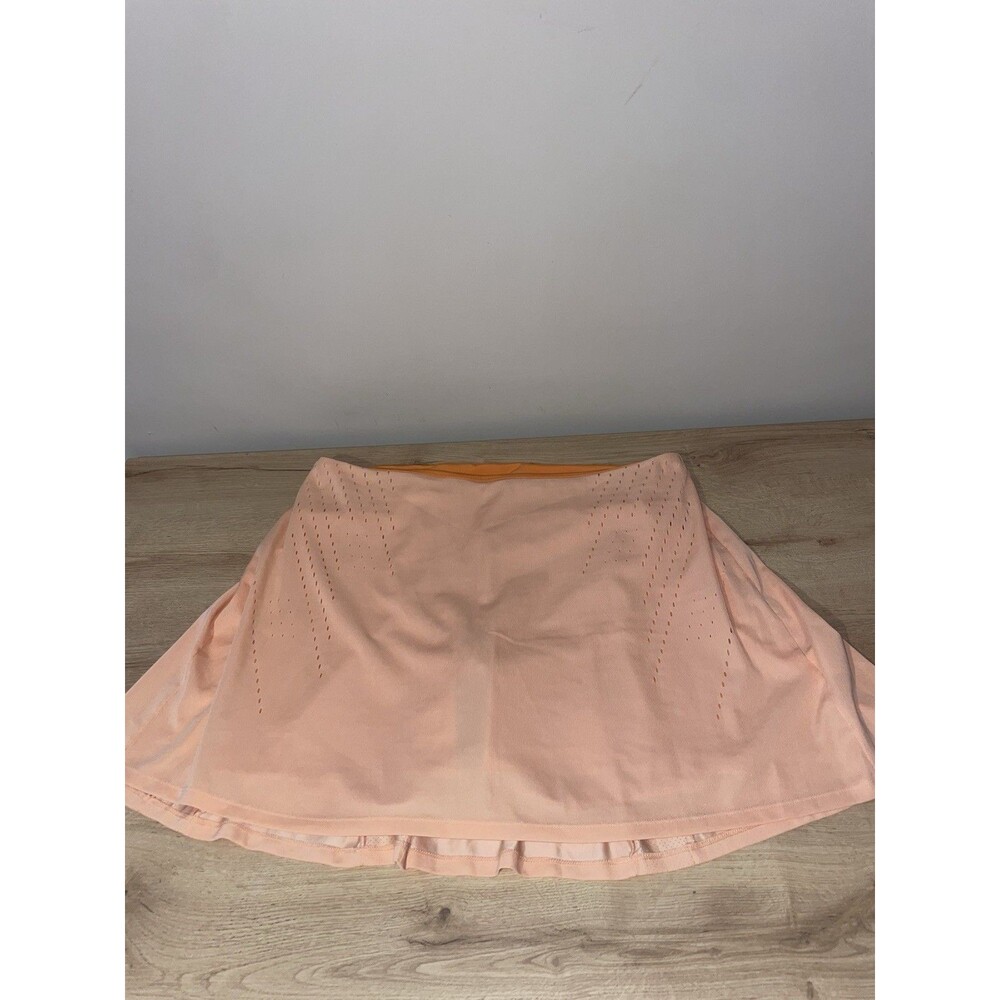 Nike XXL Dri-FIT Tennis Skort Peach Sorbet Pleated Perforated Athleisure
